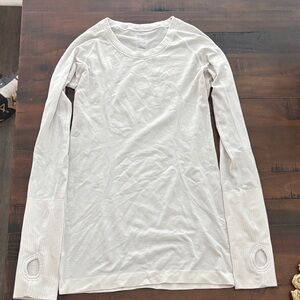 Lulu lemon White Long Sleeve Shirt